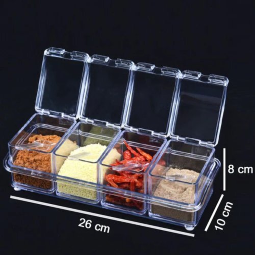 ACRYLIC BOX PEPPER SALT SPICE RACK