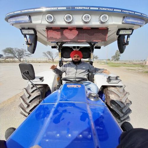 FARM TRACTOR FIBER HOOD