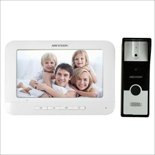 White 24V Hikvision Video Door Phone