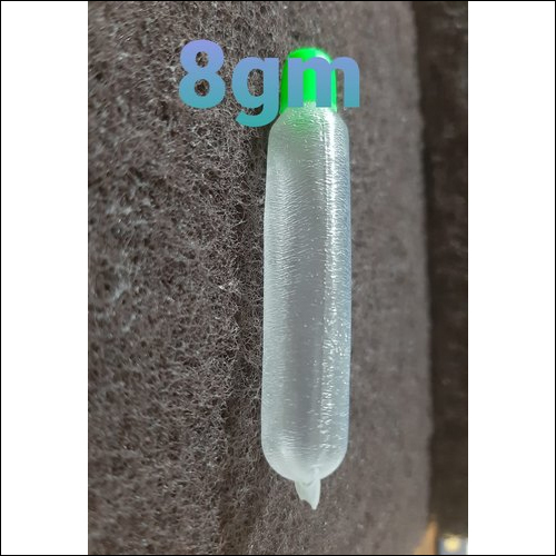 8 Gram Plastic Chuna Tube And Caps - Color: Transparent