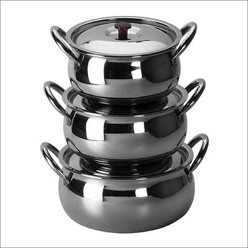 Metal Plain Handi Set