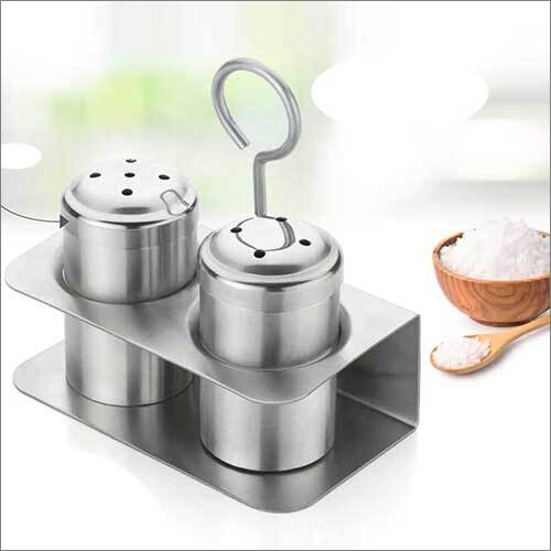Steel Salt And  Pepper Stand