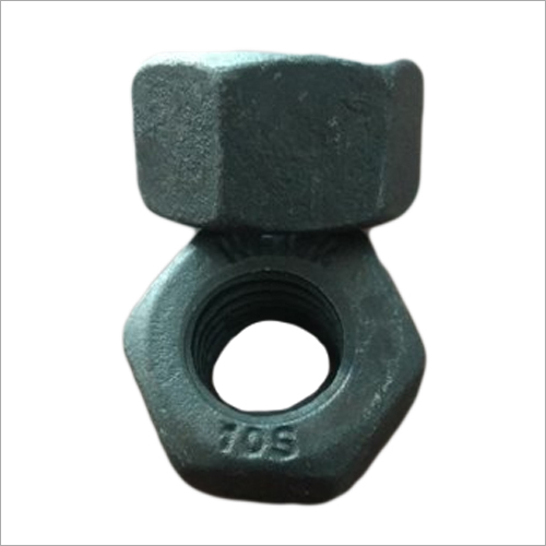 HSFG Hexagonal Nut - Mild Steel, M20 Size, Black Color | Durable, Corrosion Resistant, Precise Design for Versatile Fastening Applications