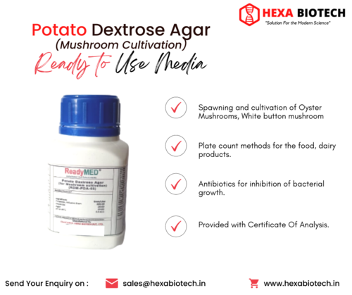 Potato Dextrose Agar (Mushroom Cultivation) (RDM-PDA-03