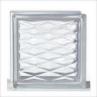 Decorative Glass Block - 7.5x7.5 Inch Size, 75 Millimeter Thickness | Transparent Color, Plain Pattern, Ideal For Walls, Roofs & Pavements