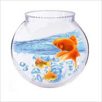 Fish Bowl - Toughened Glass, 8 Inch Size , Transparent Design For Home Decoration With 300 Ml Capacity, Perfect For Colorful Fish Display