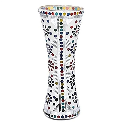 Mosaic Glass Table Flower Vase