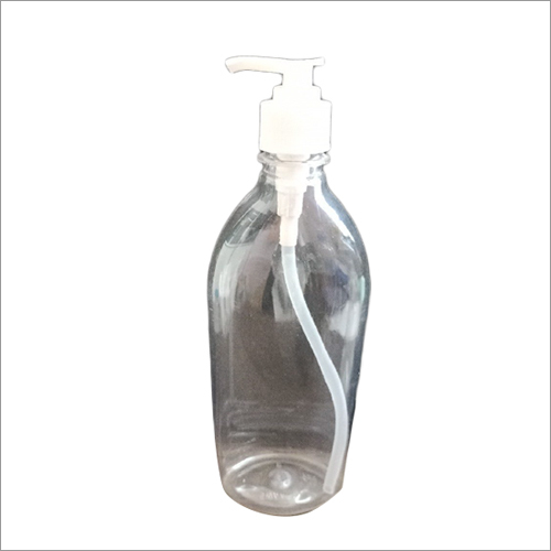 500 Ml PET Bottle With Pump - Plastic, 500 ml Size, Transparent Color | Round Shape, Pump Sprayer Sealing Type