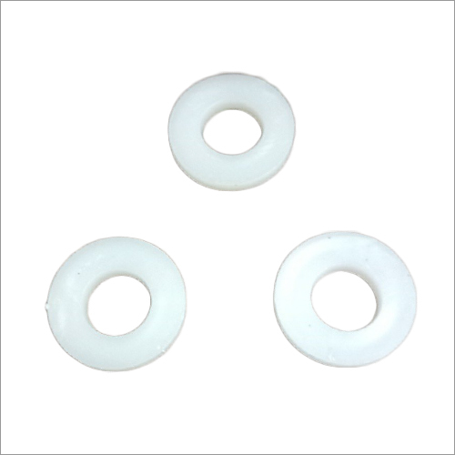 Plastics Round Washer - Soft Plastic Material, Round Shape - White Color, Ideal for Various Applications