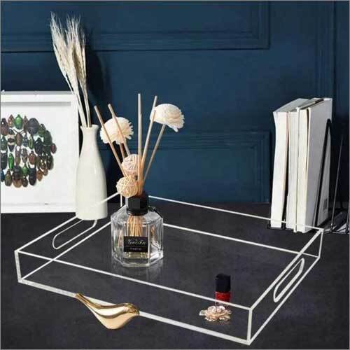 Plastic Acrylic Rectangle Serving Tray