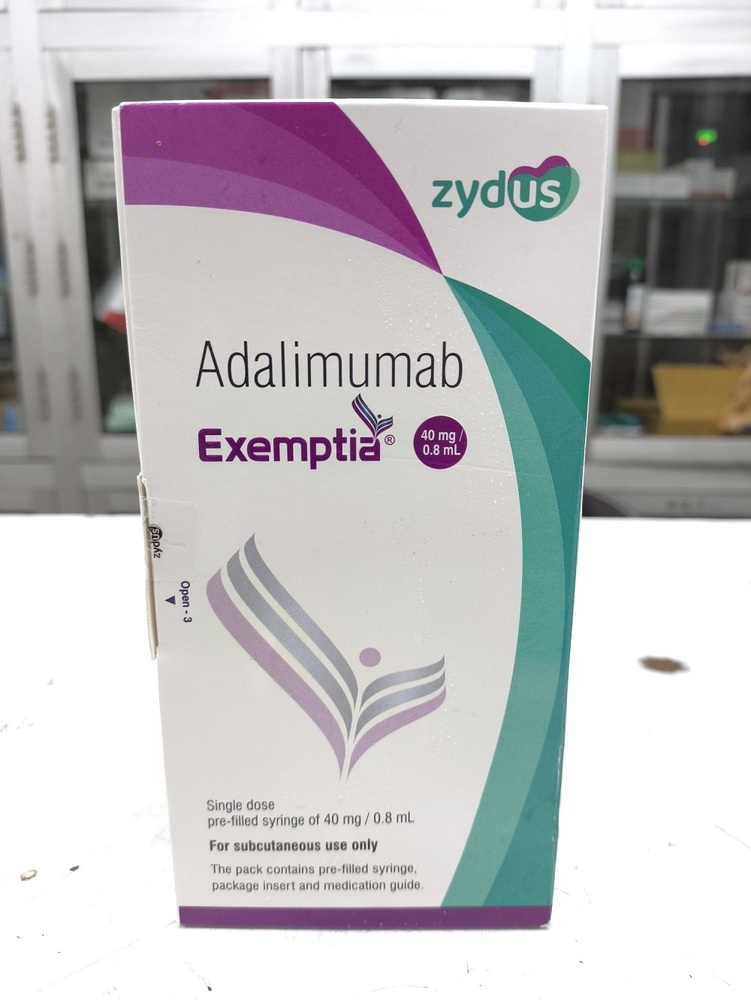 Exemptia Adalimumab Injection - 40 Mg / 0.8 Ml Liquid | Cold Storage Recommended, As Suggested Dosage