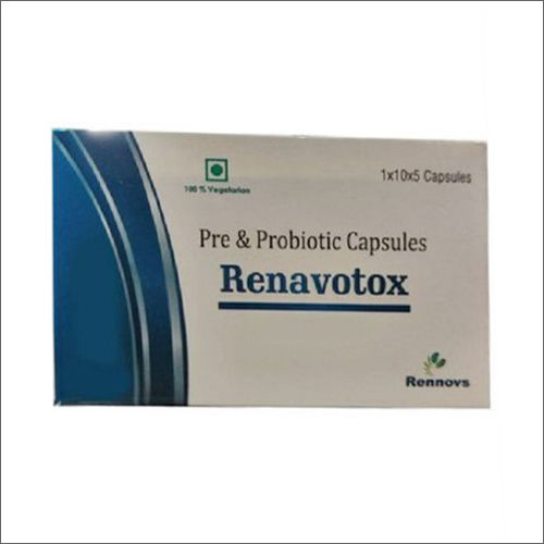 Renavotox - Probiotic and Prebiotic Capsules (10x1x5 Size) | For Adult Use, General Medicine, Dosage as per Physician