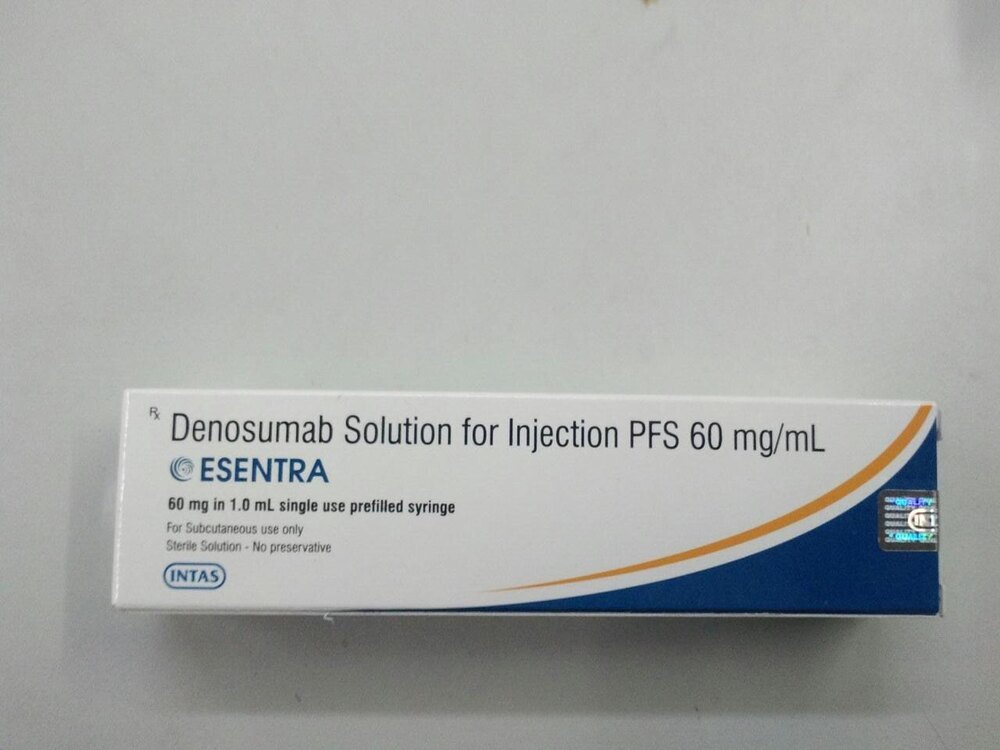 Esentra Denosumab Solution For Injection - 60 mg Liquid, Injection For Human Use, Stored In Dry Place