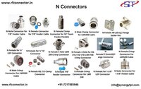 N Female For 1/2 Superflex Coaxial Cable Crimp Connector - Armored Lszh Material, Yellow Color, 1.3 Mm Conductor Diameter, 1 Core | Heat Proof, Indoor & Device Insulation, Pvc Frlsh Jacket