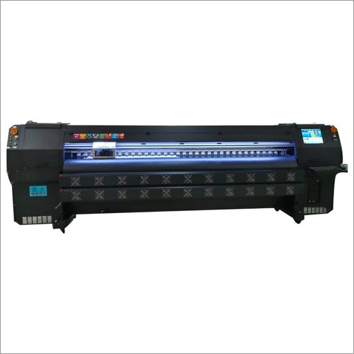 Sonic Jet Flex Printing Machine - 4/8 Print Heads, Max Print Width 3.20m, 1440 dpi Resolution | Solvent Based Ink, PLC Control System, Automatic Operation, Metal Construction