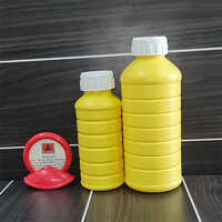 Hdpe Pesticide Bottle - 1/2kg - 1kg Size, Yellow Color, Cylindrical Shape | Industrial Use: Chemical, Oil, Pharmaceutical, Screw Cap Sealing