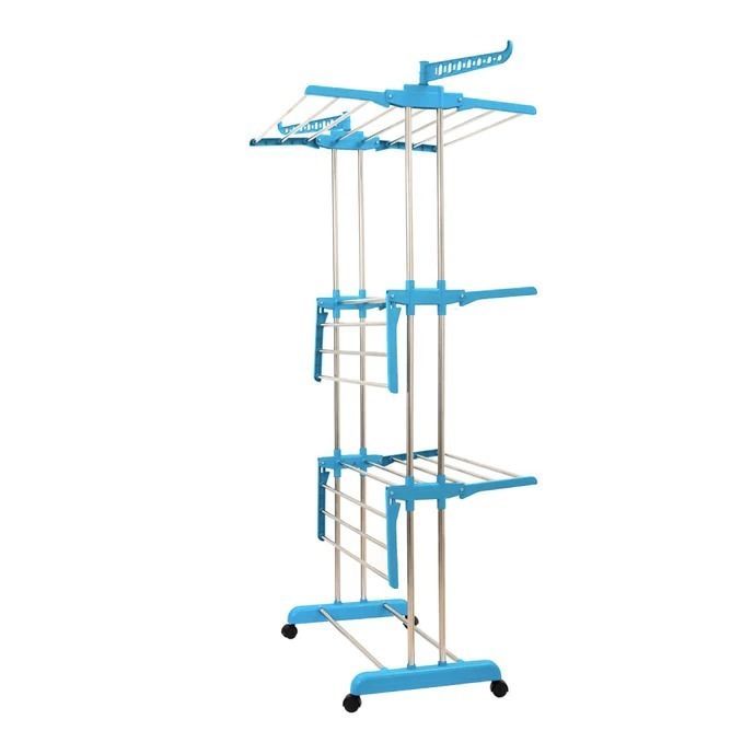 STACKABLE 3 LAYER FOLDING CLOTHES RACK