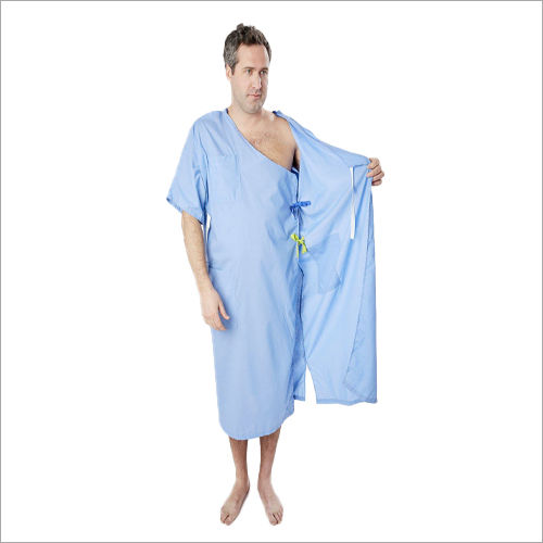 100% Cotton Patient Mens Gown