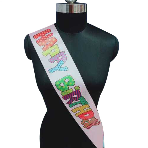 Happy Birthday Ribbon - Color: Multicolor