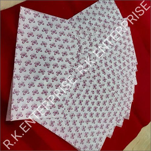 White &Red Printed Dining Paper Roll