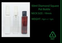 50ml diamond square pet bottle