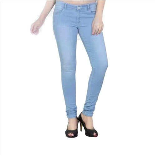 Ladies Skinny Fit Light Blue Jeans