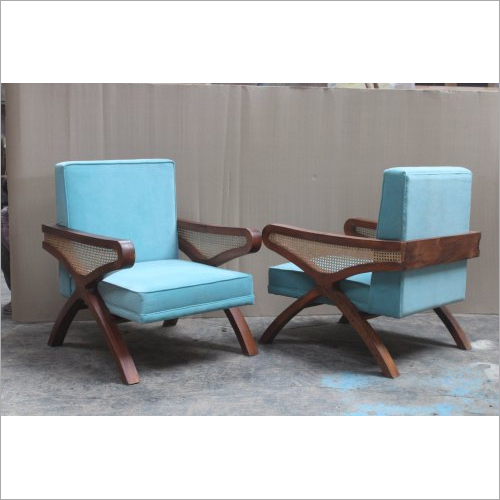 Wooden Cane Sofa - Solid Wood, Polished Finish | Durable, Eco-Friendly Indoor Furniture