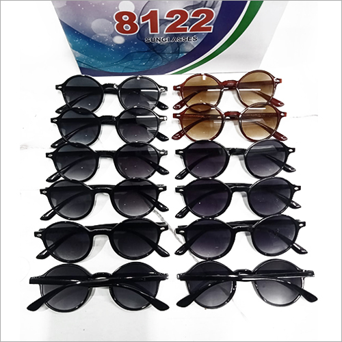 Round Fashion Sunglasses - Acrylic Lenses, Plastic Frame, Black & Brown Color Options | Comfortable Soft Nose Grip, Unisex Round Design