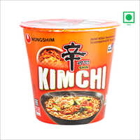 Nongshim Kimchi Veg Cup Noodle - Instant Chicken Ramen, Convenient Pouch Packaging For Adults