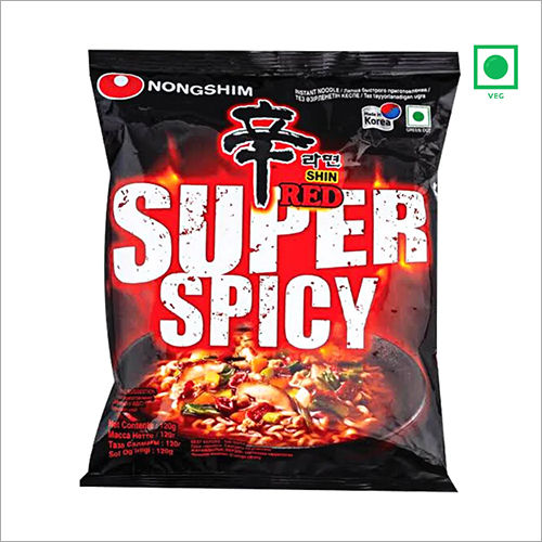 Nongshim Shin Red Super Spicy Veg Noodles