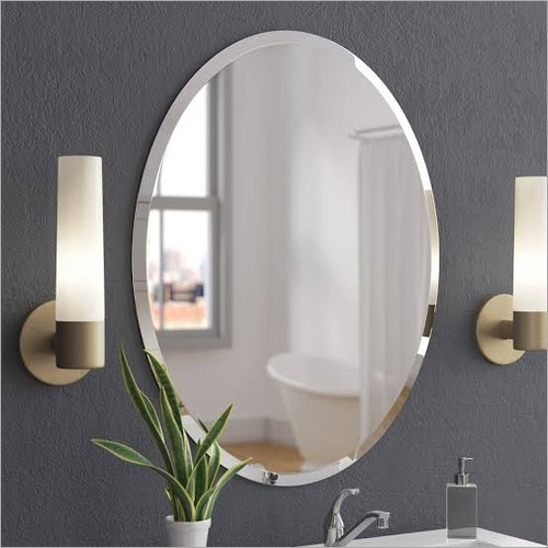 Bathroom Designer Mirror - 6mm Thick Clear Glass , Polished Surface With Adjustable Sizing for Elegant Wall-Mounted Bathroom Decor
