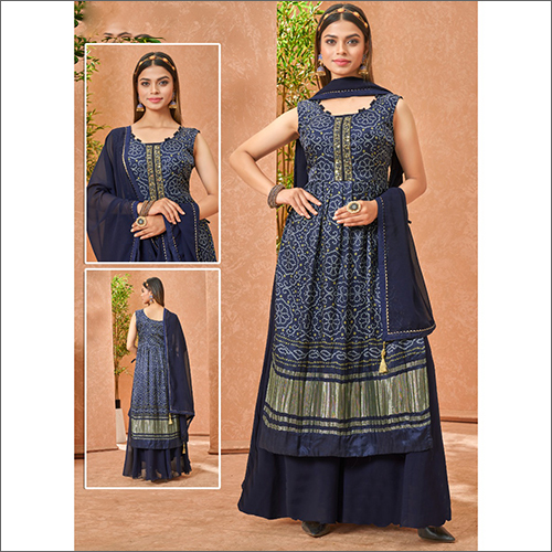 Indian Georgette Palazzo Suit