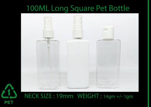 100ml Long Square Bottle