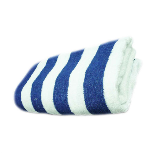 White-Blue Yarn Dyed Towel