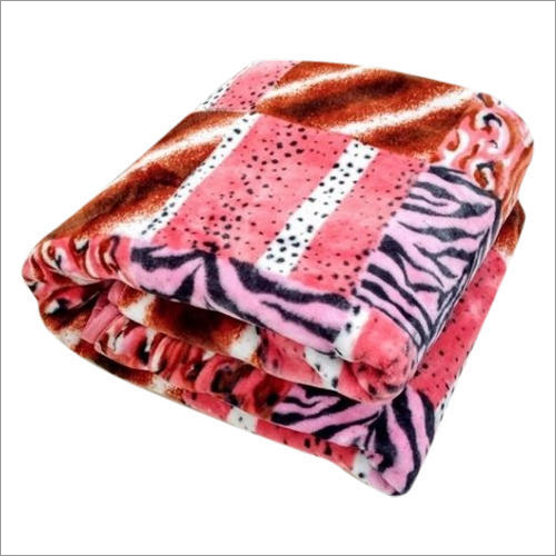 Multicolor Printed Mink Blanket