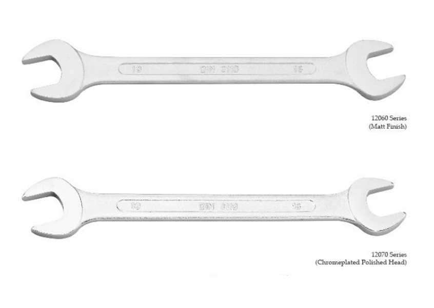Double Ended Open Jaw Spanners (Chrome Vandium Steel)