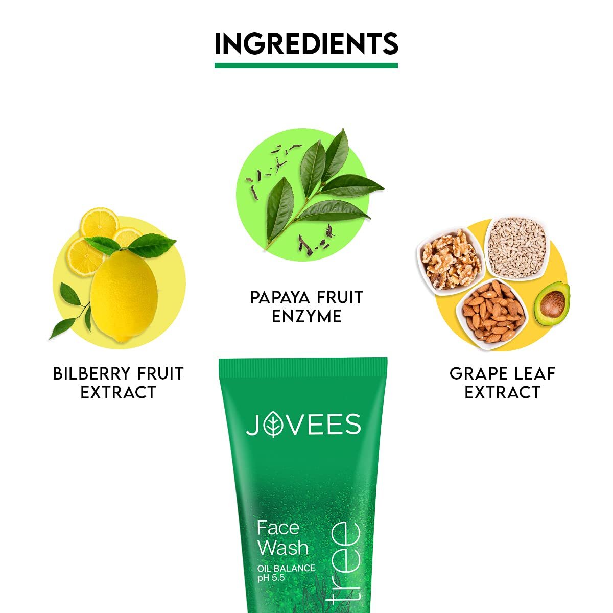 Jovees Herbal Tea Tree Oil Control Face Wash 120 Ml