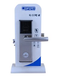 Hotel Card Locks - Smart Software System, Rfid Keycard & Mechanical Key Unlock, Built-in Clock For Time Control, 4pcs Aa Batteries For 10-15 Months Usage