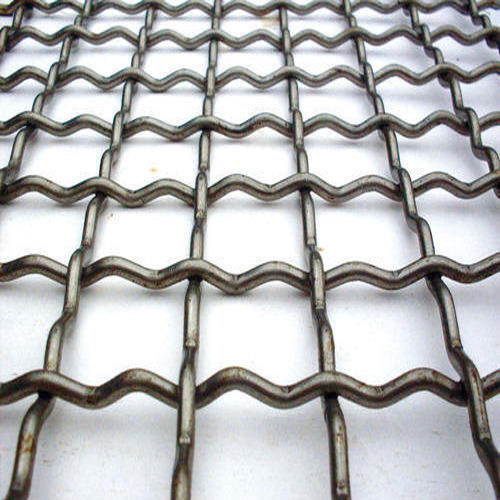 Double Crimped Wire Mesh - Color: Grey