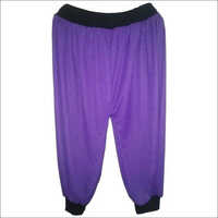 Regular Fit Ladies Harem Pants - Lycra Polyester, Waist Size 28-40 Inch, Black And Purple | Washable, Ideal For Daily Wear In All Seasons
