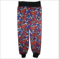 Kids Multicolor Printed Lycra Harem Pants - Polyester Blend, Waist Size 28-36 Inch | Washable, Suitable For Girls, All Season Wear