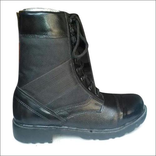 Long Combat Boots - Color: Black