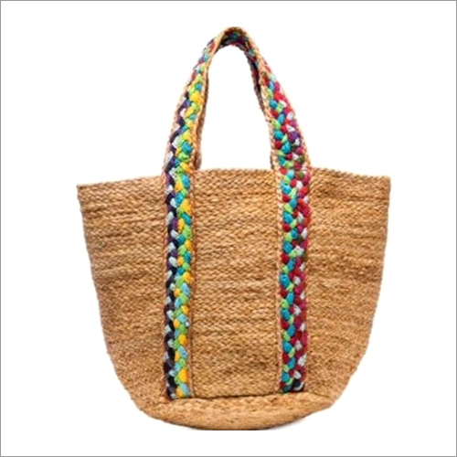 Stylish Loop Handle Jute Bag