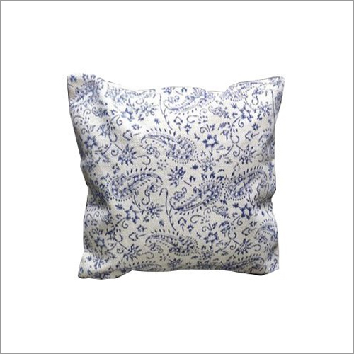 Printed Jute Cushion Cover