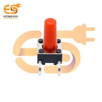 6 x 6 x 12mm Red color tactile momentary push button