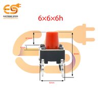 Red color tactile momentary push button switches
