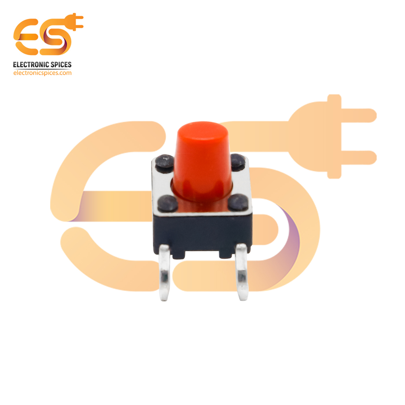 6 x 6 x 5mm Red color tactile momentary push buttons switches