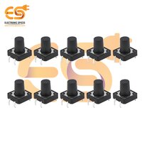 12 x 12 x 13mm Black color tactile momentary push button switch