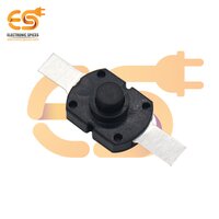 Black color 1612YD 9mm metal plate 1A 30V SPST self locking tactile switch