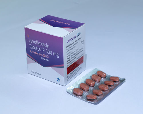 LEVOXEE 500 - Pharmaceutical Grade Tablets, 10x10x10 mm, 500 mg Dosage | Antibacterial Action, Broad Spectrum, Patient Friendly